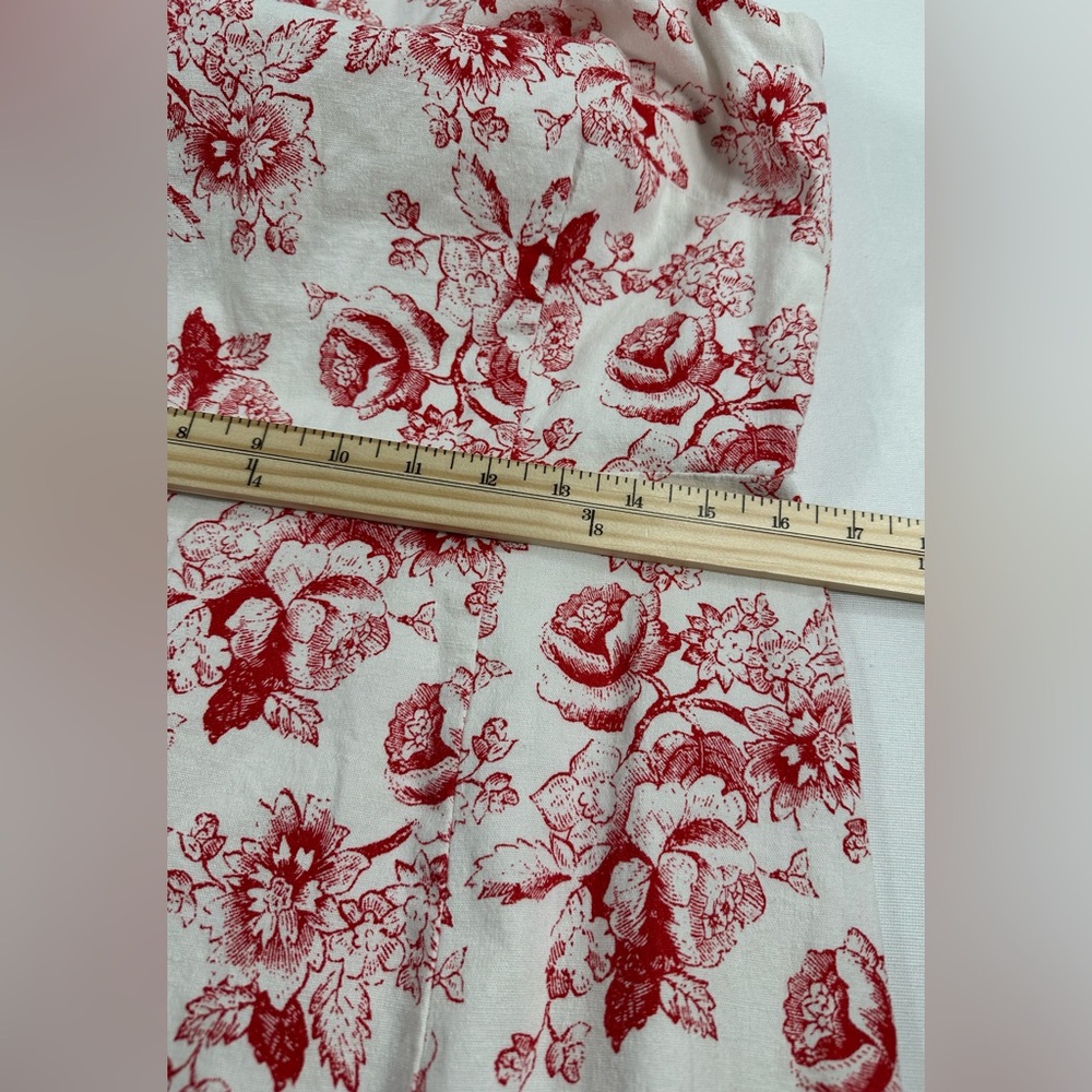 ANNE KLEIN Sleeveless Floral linen Dress Sz10 vibrant super light! A-16 - Picture 9 of 16